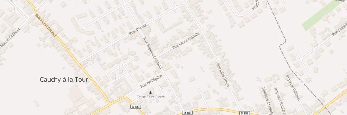 Plan du 6 Rue Laure Marelle à Cauchy-à-la-Tour