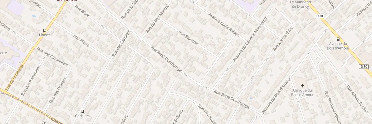 Plan du 45 Rue Rene Deschamps à Drancy