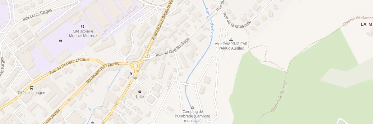 Plan du 16 Rue du Gue Bouliaga à Aurillac