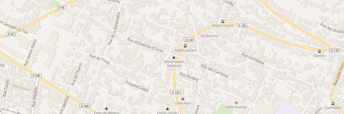 Plan du 5 Rue d’Estienne d’Orves à Fontenay-sous-Bois