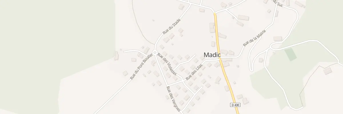 Plan du 33 Rue des Violettes à Madic
