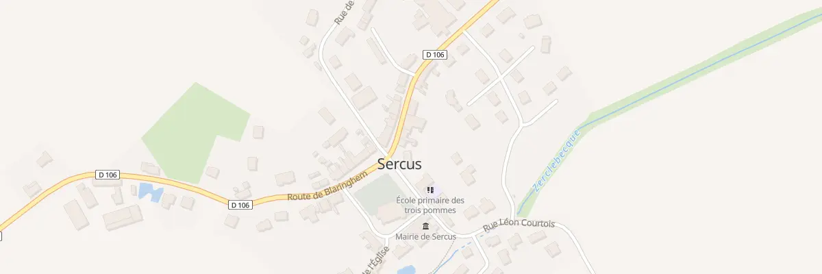 Plan du 28 Rte d’Hazebrouck à Sercus