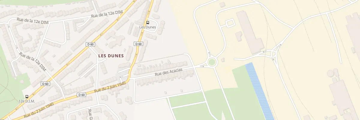 Plan du 14 Rue des Acacias à Leffrinckoucke