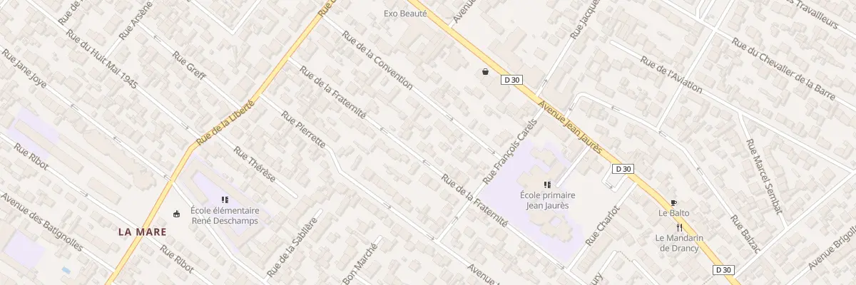 Plan du 29 Rue De La Fraternite à Drancy