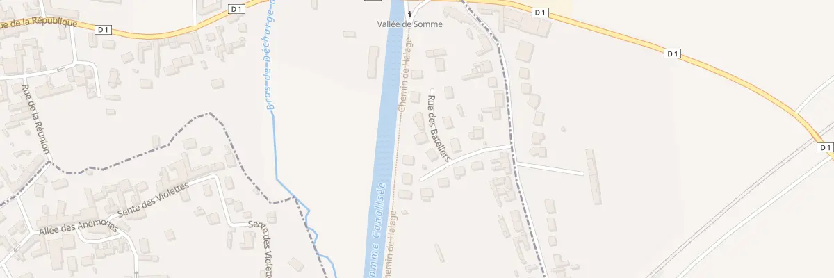 Plan du 9 Rue des Bateliers à Daours