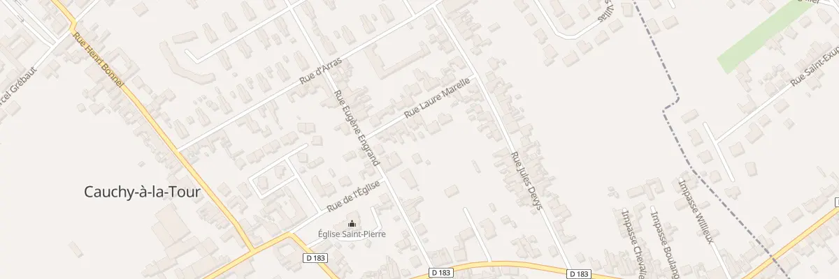 Plan du 8 Rue Laure Marelle à Cauchy-à-la-Tour