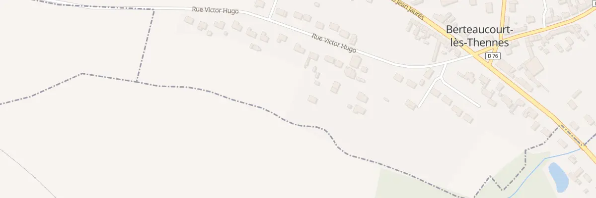 Plan du 17 Rue Victor Hugo à Berteaucourt-lès-Thennes