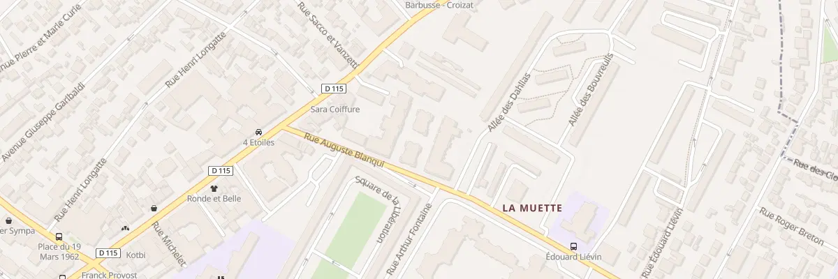 Plan du 21 Rue Auguste Blanqui à Drancy