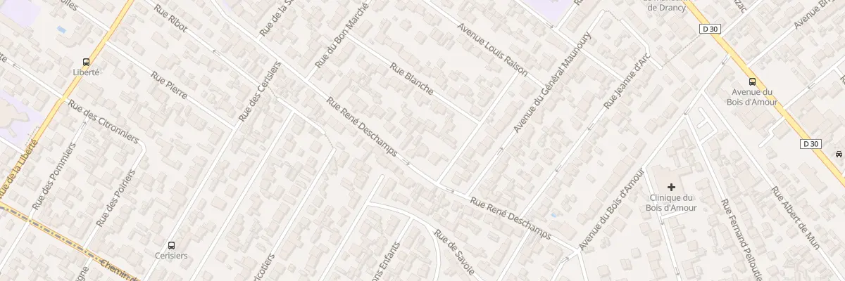 Plan du 49 Rue Rene Deschamps à Drancy
