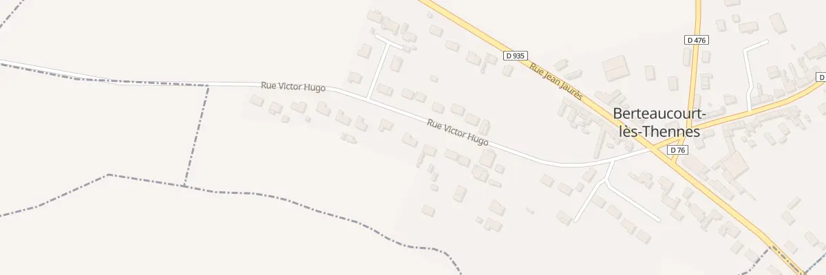Plan du 19 Rue Victor Hugo à Berteaucourt-lès-Thennes