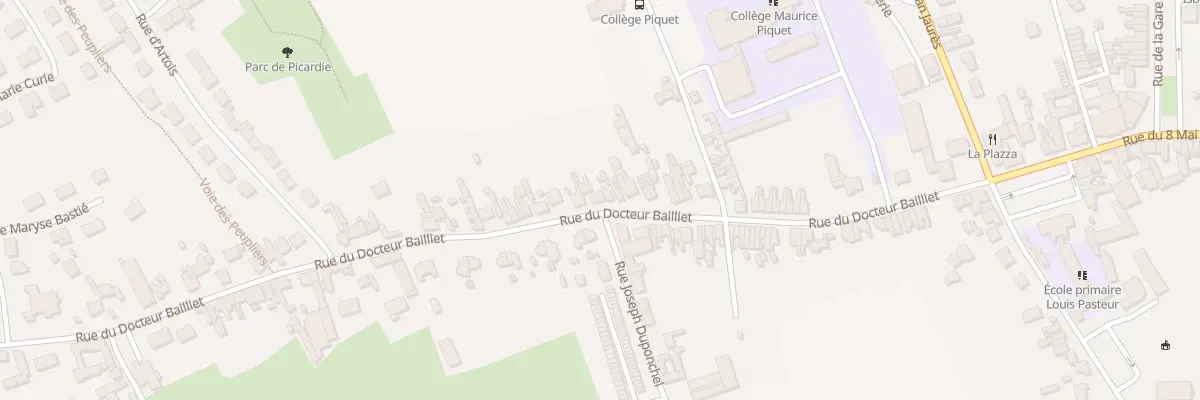 Plan du 293 Rue du Docteur Bailliet à Isbergues