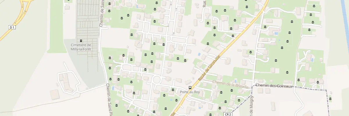 Plan du 25 Rue de la Porte au Roy à Milly-la-Forêt