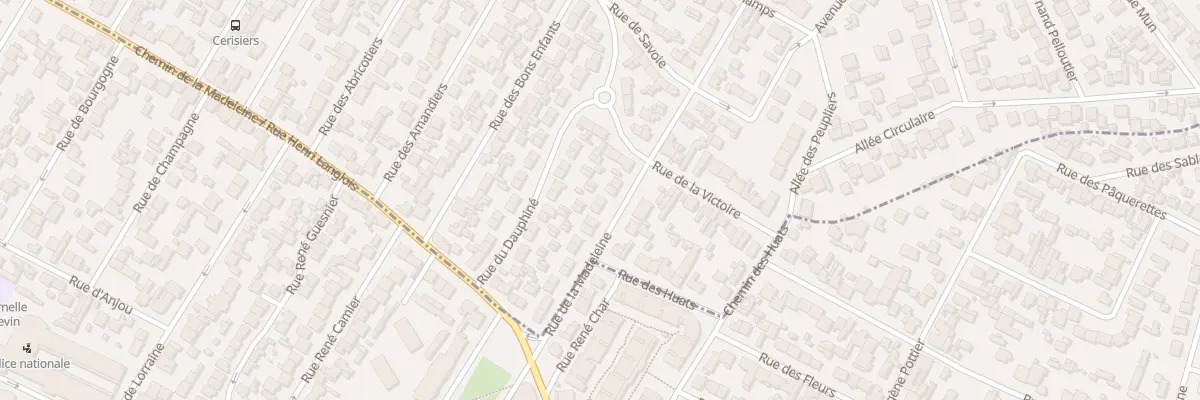 Plan du 23 Rue De La Madeleine à Drancy