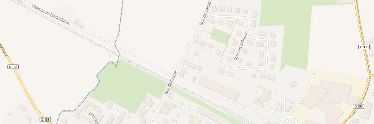 Plan du 60 Rue de Cassel à Bavinchove