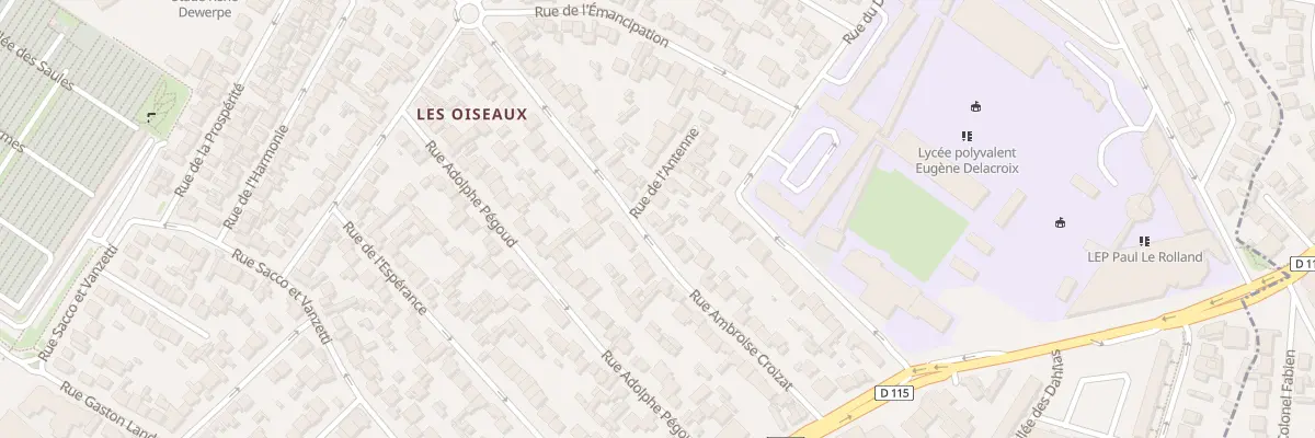 Plan du 99 Rue Ambroise Croizat à Drancy