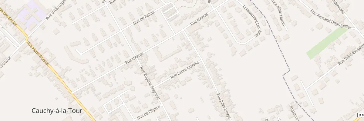 Plan du 13 Rue Laure Marelle à Cauchy-à-la-Tour