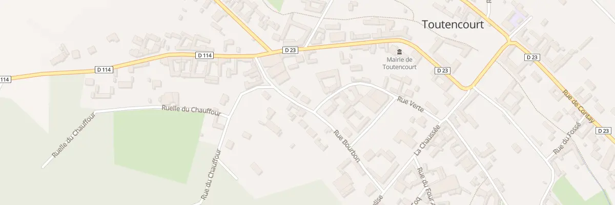 Plan du 3B Rue Bourbon à Toutencourt