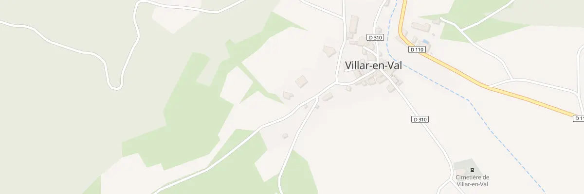 Plan du 12 Rue de la Prade à Villar-en-Val