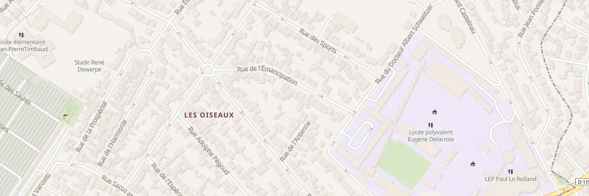Plan du 30 Rue De L’Emancipation à Drancy