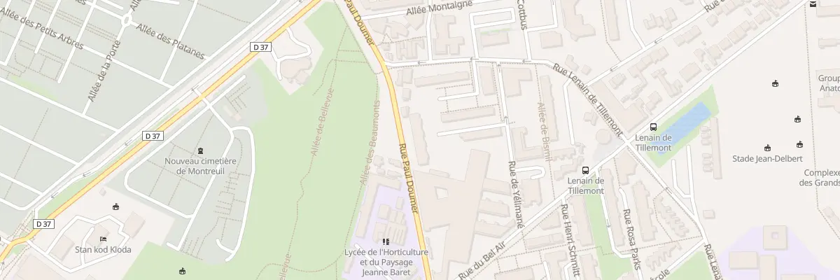 Plan du 15 Rue Paul Doumer à Montreuil