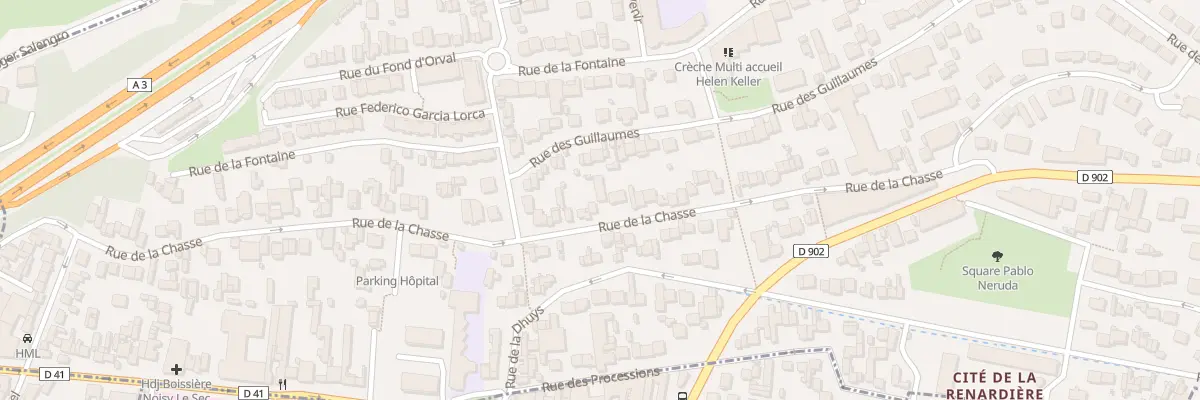 Plan du 129 Rue de la Chasse à Noisy-le-Sec