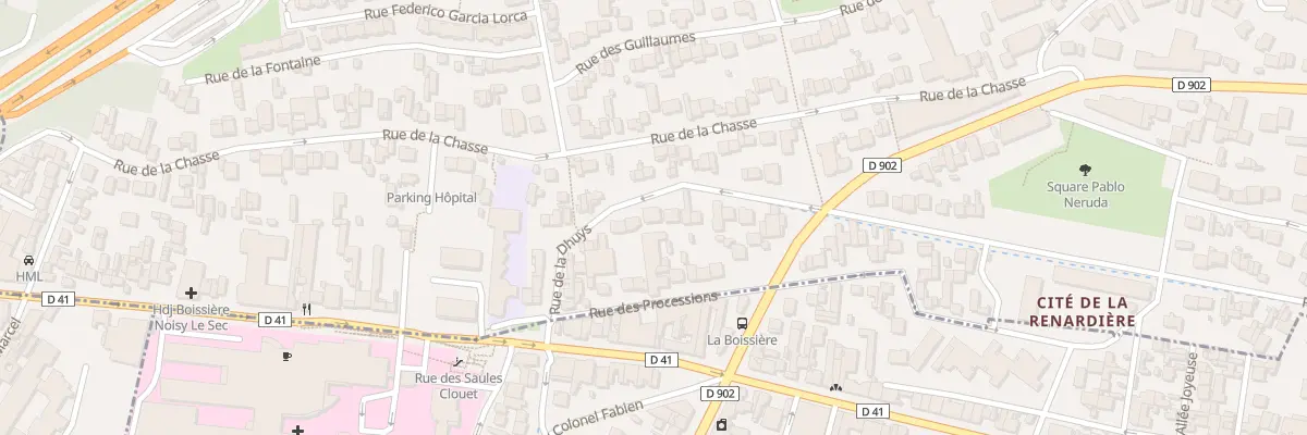 Plan du 14 Rue de la Dhuys à Noisy-le-Sec