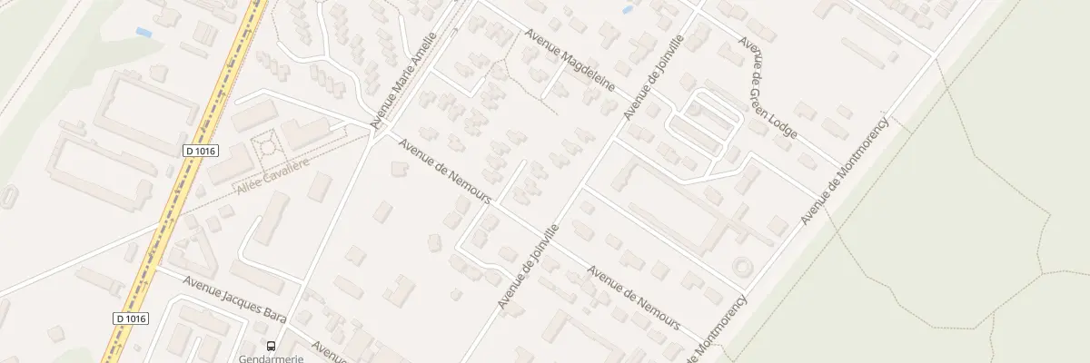 Plan du 5 Sq de Nemours à Chantilly