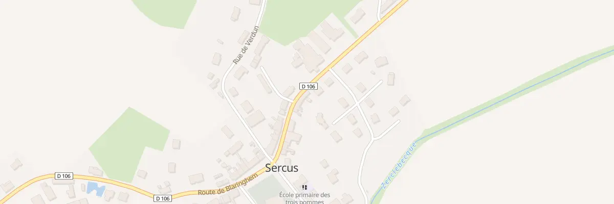 Plan du 98 Rte d’Hazebrouck à Sercus