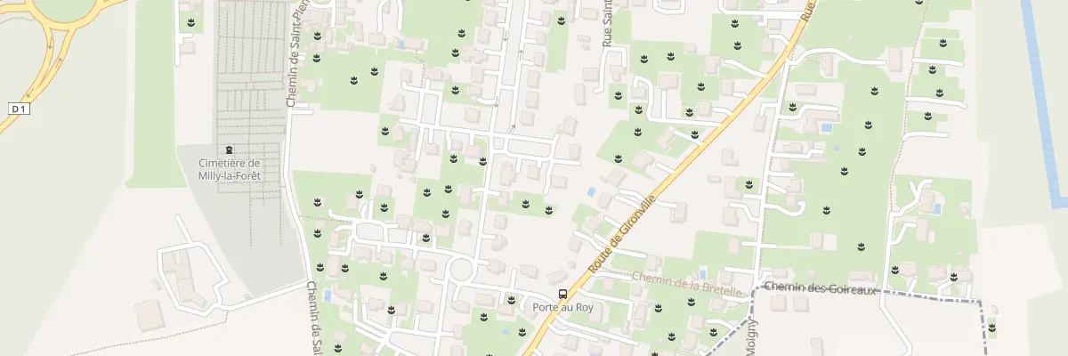 Plan du 21 Rue de la Porte au Roy à Milly-la-Forêt