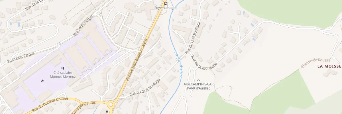 Plan du 23 Rue du Gue Bouliaga à Aurillac