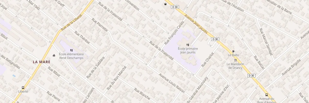 Plan du 40 Rue De La Fraternite à Drancy