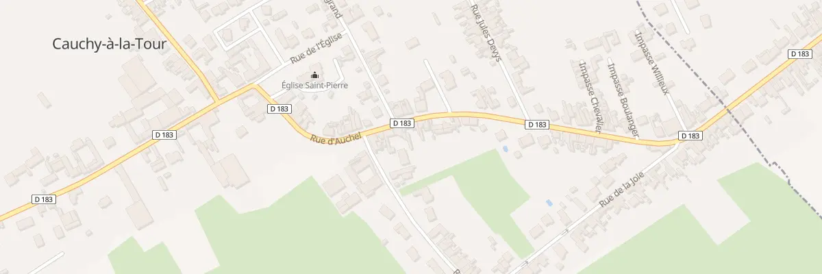 Plan du 43 Rue d’Auchel à Cauchy-à-la-Tour