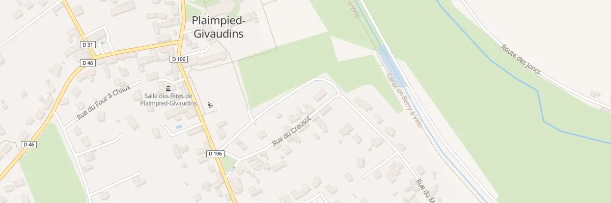 Plan du 11 Rue du Creusot à Plaimpied-Givaudins