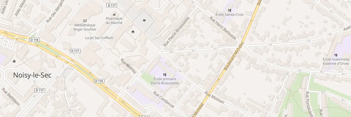 Plan du 2 Av Marceau à Noisy-le-Sec