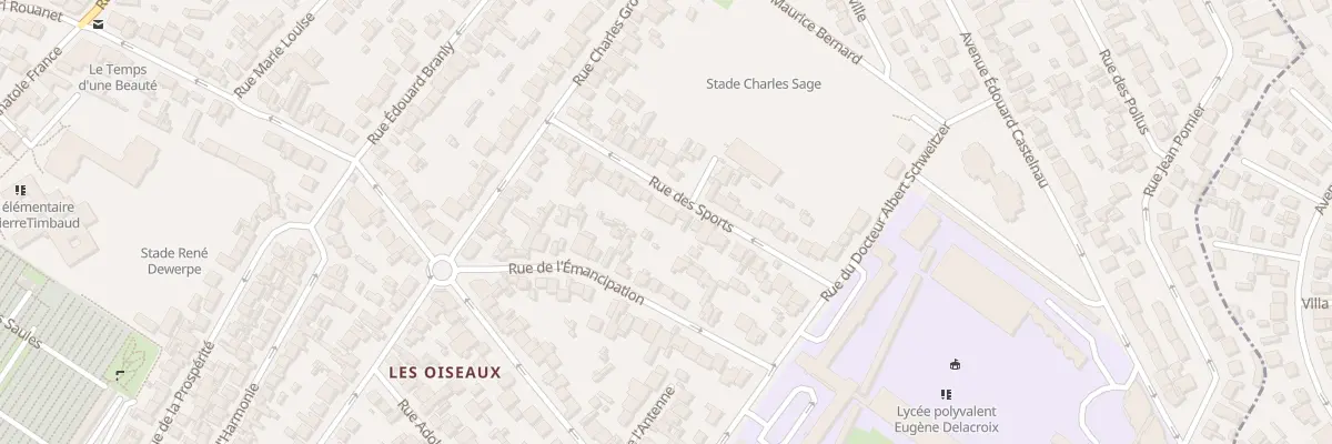 Plan du 24 Rue Des Sports à Drancy