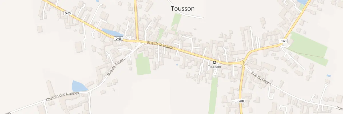 Plan du 25 Rue de la Mairie à Tousson