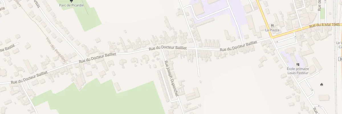 Plan du 274 Rue du Docteur Bailliet à Isbergues