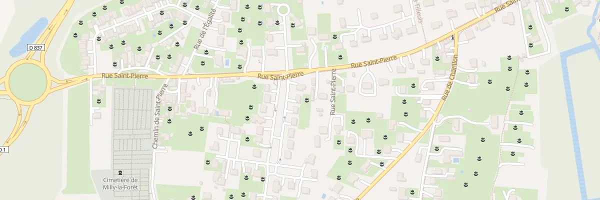 Plan du 3 Rue de la Porte au Roy à Milly-la-Forêt