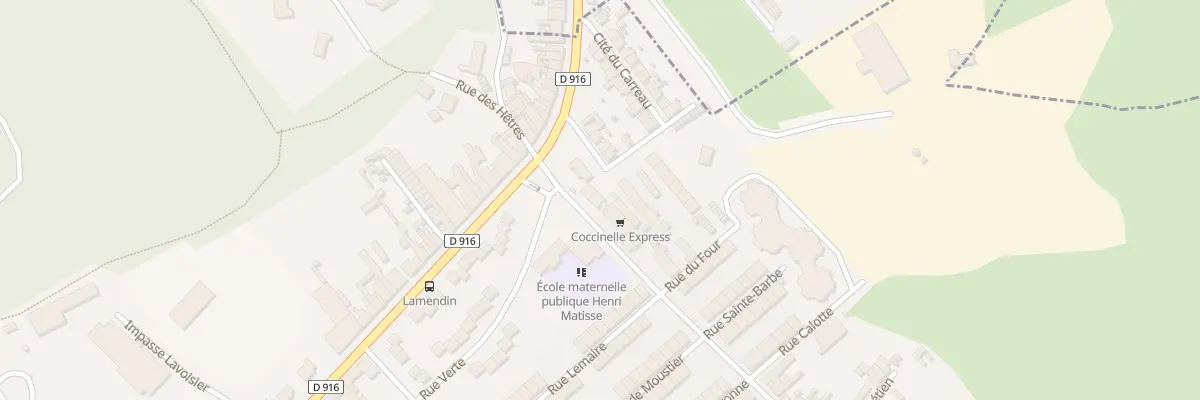 Plan du 390 Rue Raoul Briquet à Auchel