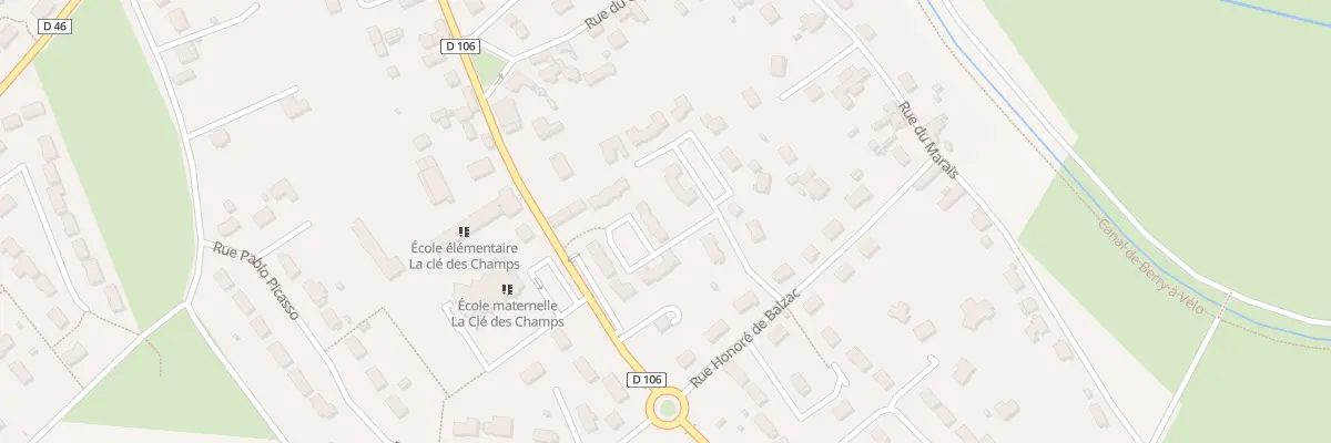 Plan du 2 Pl Joachim du Bellay à Plaimpied-Givaudins