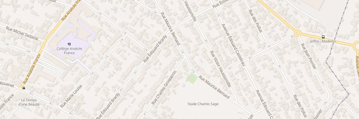 Plan du 107 Rue Grosperrin à Drancy