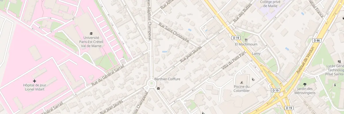 Plan du 22 Rue Jean Jaurès à Créteil