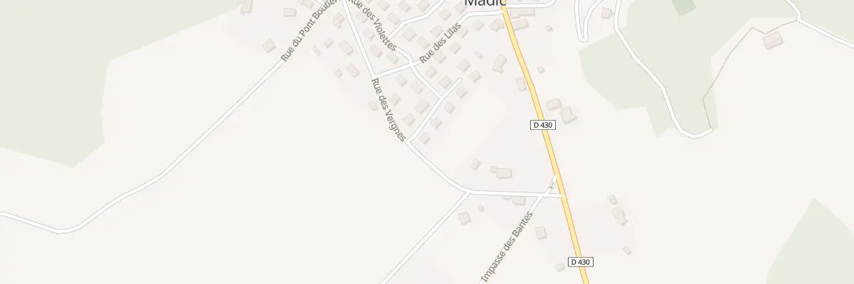 Plan du 14 Rue des Pensées à Madic