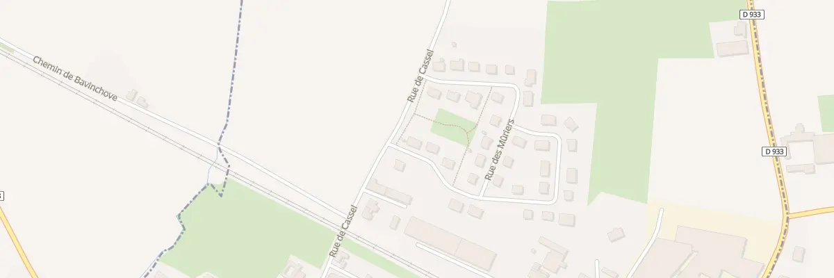 Plan du 17 Rue des Mûriers à Bavinchove