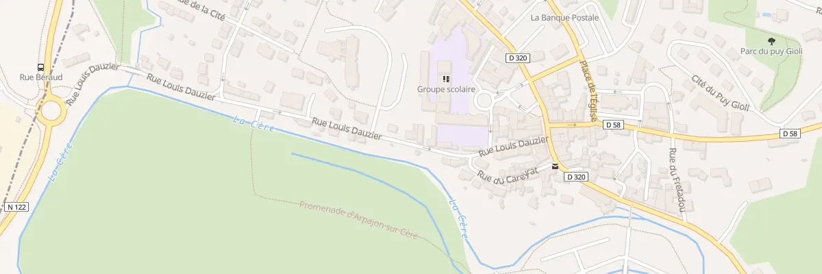 Plan du 19 Rue Louis Dauzier à Arpajon-sur-Cère