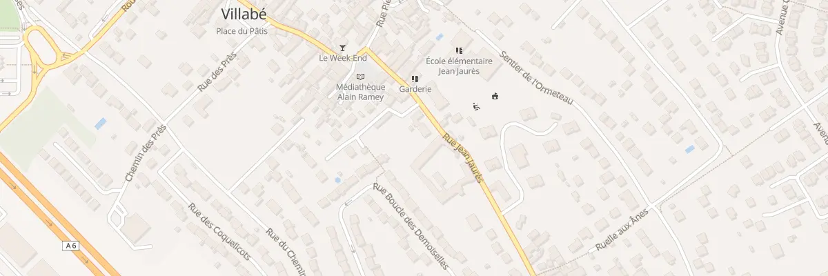 Plan du 12 Rue Jean Jaurès à Villabé