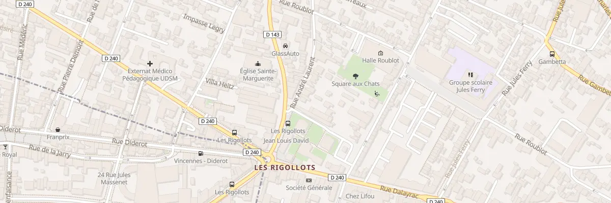 Plan du 8 Rue André Laurent à Fontenay-sous-Bois