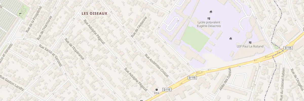Plan du 111 Rue Ambroise Croizat à Drancy