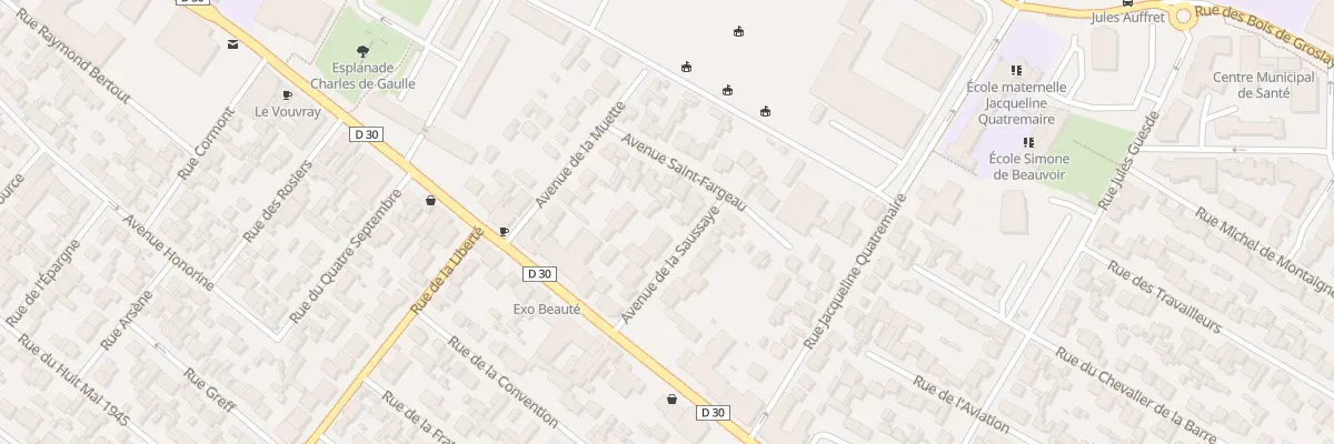 Plan du 15 Av De La Saussaye à Drancy