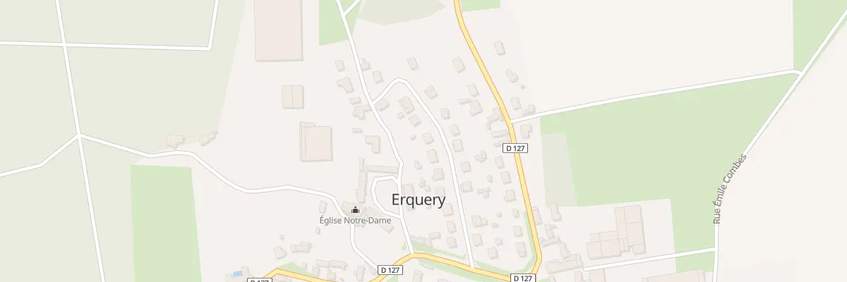 Plan du 14 Rue Pierre et Marie Curie à Erquery
